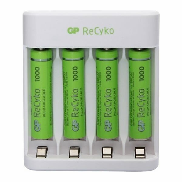 GP E411 USB Şarj Cihazı + 4 lü AAA 950 mAh Pil