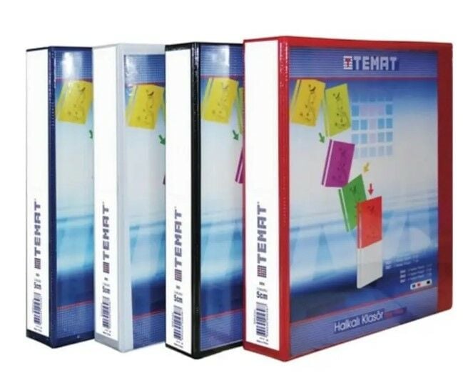 TEMAT 2025 2 HALKALI 5 CM SİYAH KLASÖR