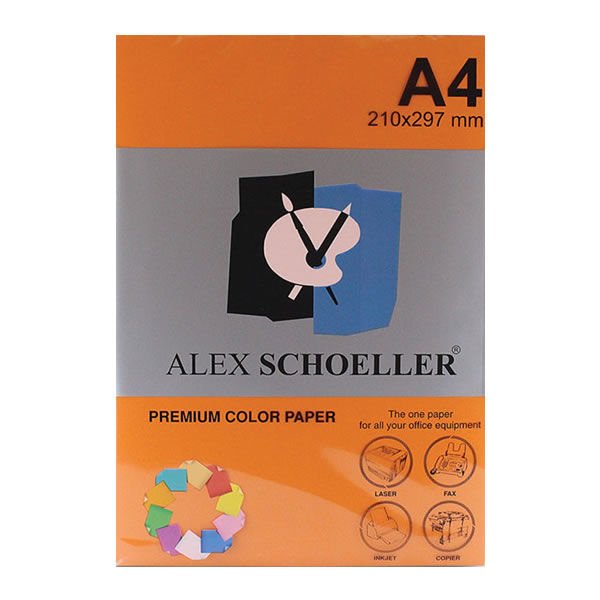 Alex Schoeller ALX-771 A4 Fosforlu Turuncu 500 lü Fotokopi Kağıdı