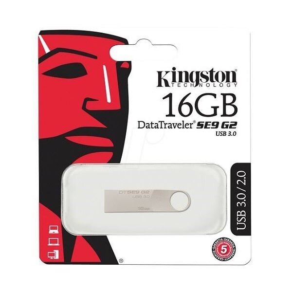 KİNGSTON 16 GB USB 3.0 FLASH DTSE9G2 METAL KASA USB FLASH BELLEK