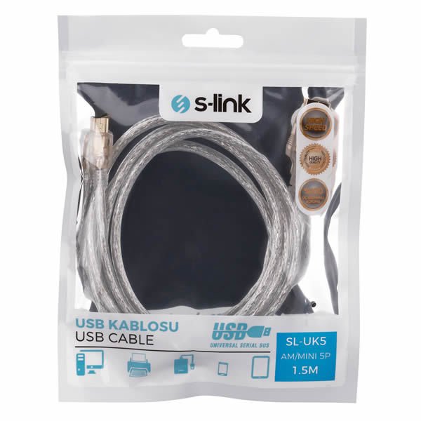 S-Link Sl-UK5 5P 1,5 mt Kamera Kablosu