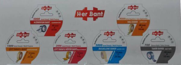 Herbant 12mm x 25mt Hotmelt Maskeleme Bandı