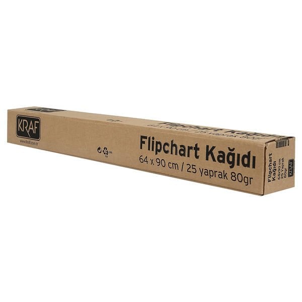Kraf 703G 25 Yaprak Rulo Flipchart Kağıdı