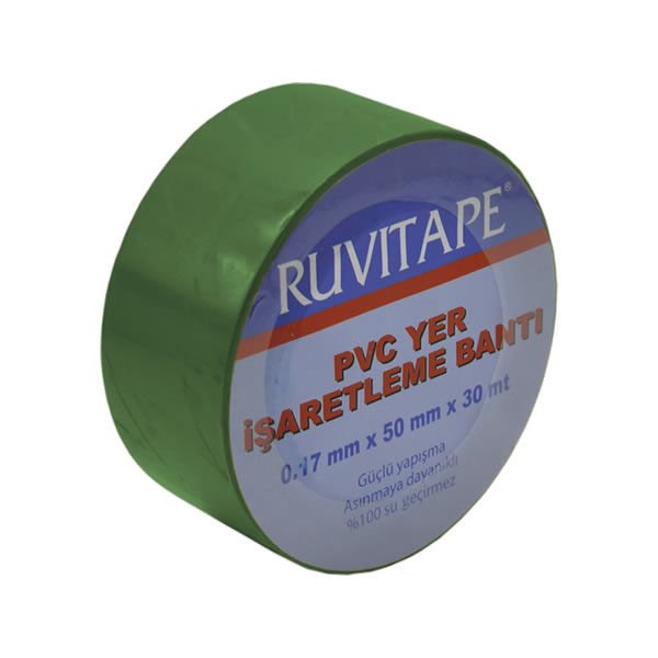 RUVİTAPE 30MTX50MM YEŞİL YER İŞARETLEME BANDI