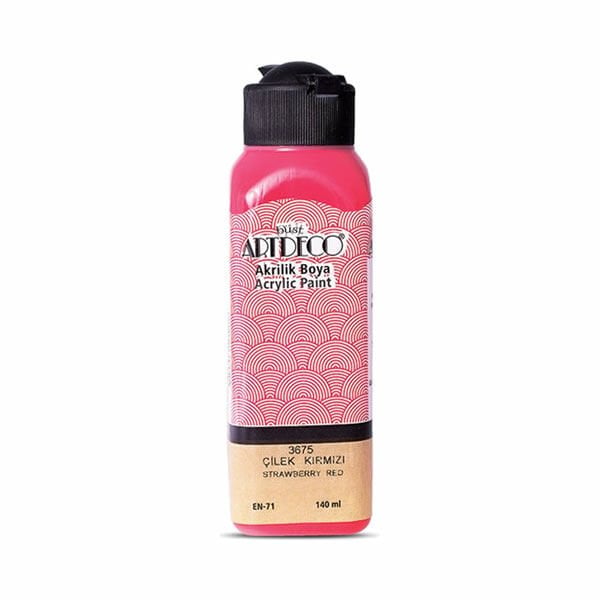 Artdeco 3675 140 ml Çilek Kırmızısı Akrilik Boya