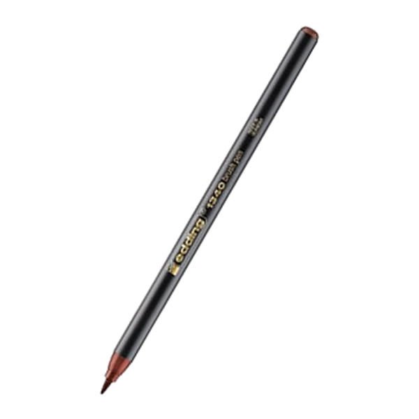 Edding E-1340 Kahverengi Fırça Uçlu Keçeli Kalem