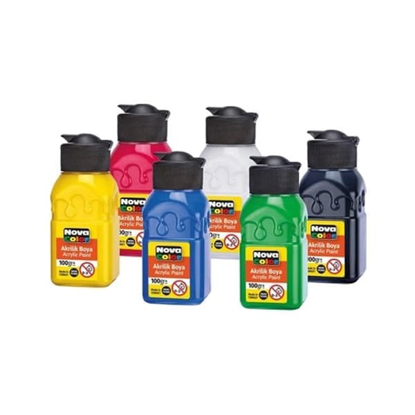 Nova Color NC-2005 100 gr 6 lı Akrilik Boya