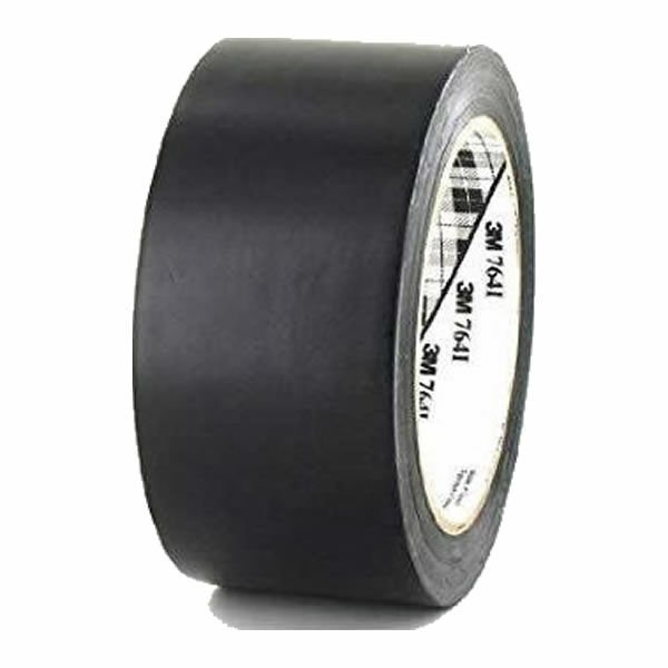 3M 7641 50mmX33mt Siyah Vinil Bant