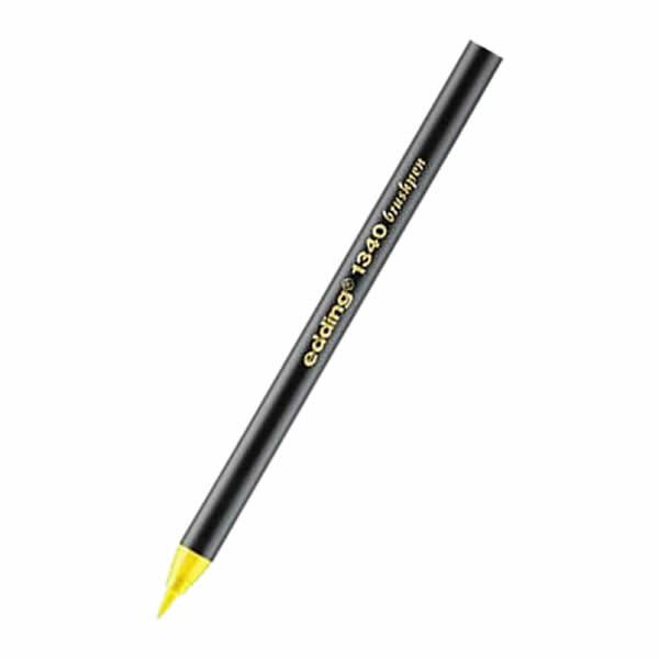 Edding E-1340 Sarı Fırça Uçlu Keçeli Kalem