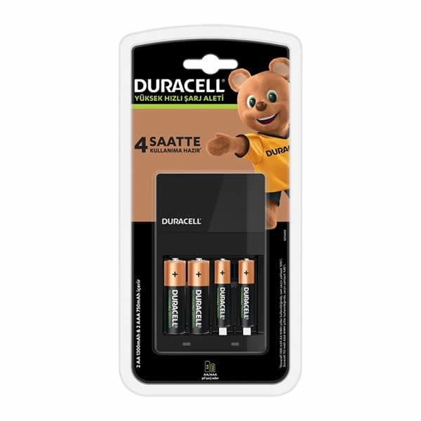 Duracell CEF14 2 AA Pil Şarj + 2 li Duracell Şarjlı Pil