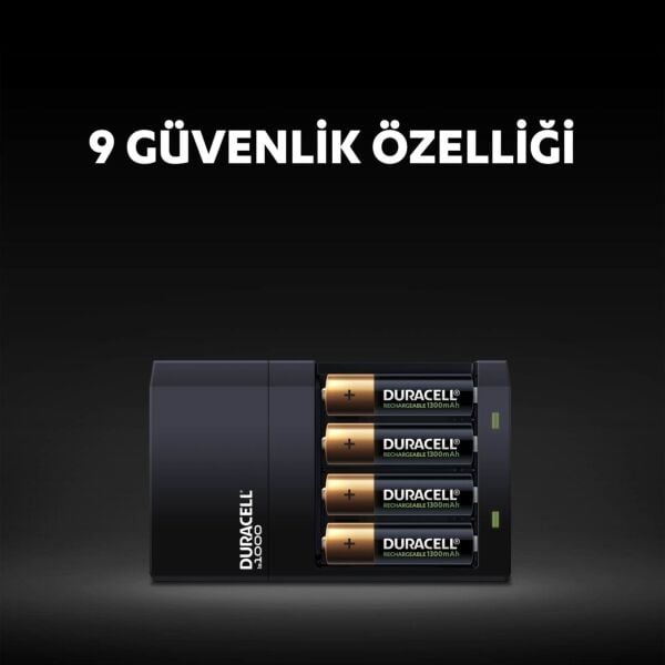 Duracell CEF14 2 AA Pil Şarj + 2 li Duracell Şarjlı Pil