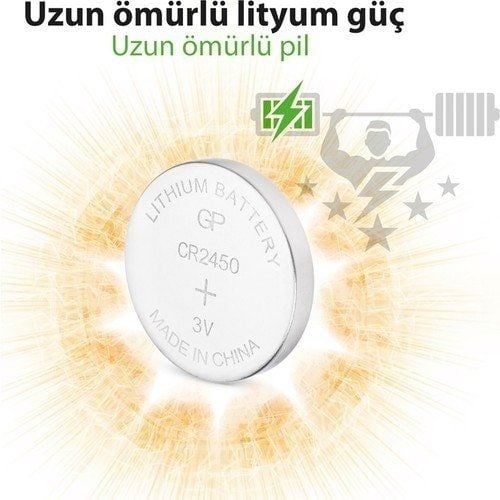 Gp GPCR2450-C5 3V  5 li Lityum Pil
