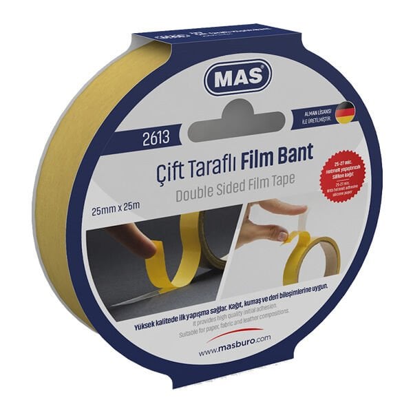 Mas 2613 25 Mm X 25 M Çift Taraflı Bant