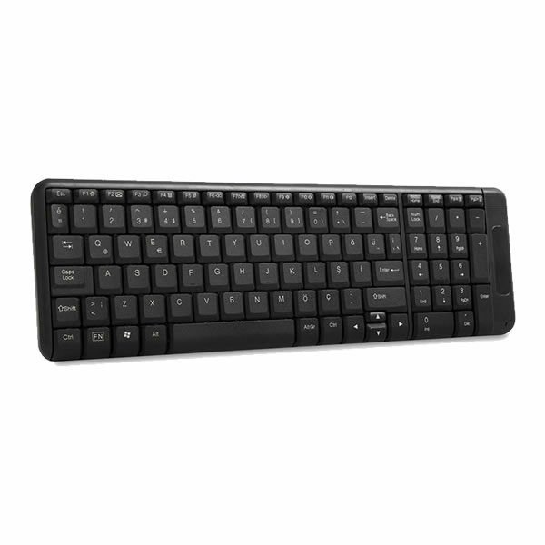 EVEREST KM-220 SİYAH Q KABLOSUZ MULTİMEDYA KLAVYE & MOUSE SETİ