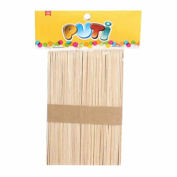 Puti 4612 50 li Natural Ahşap Büyük Çubuk