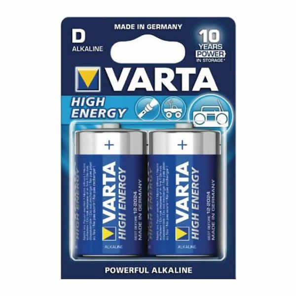 Varta High Enerji D Boy Büyük 2 li Pil