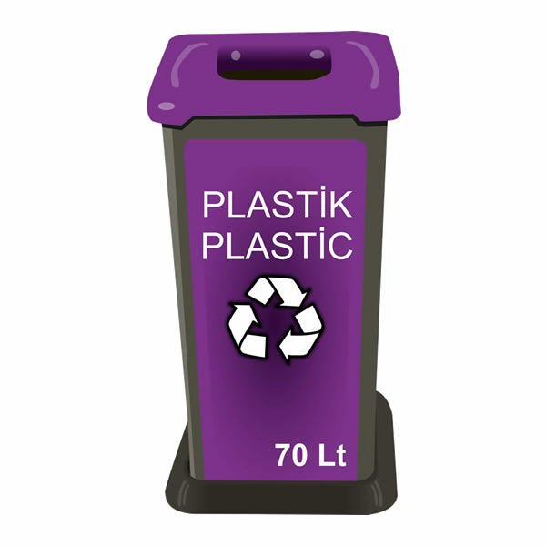 Ofisostim 70 Lt Mor Atık Kumbarası
