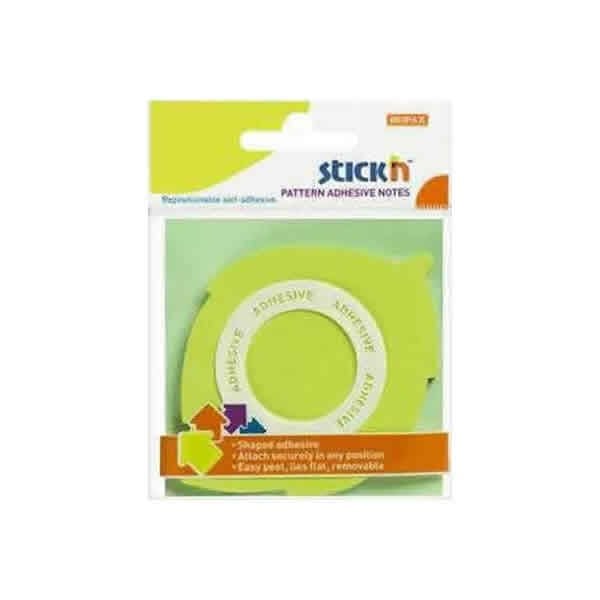 Gıpta Stickn 70x70 50 Yaprak Şekilli Yeşil Not Kağıdı