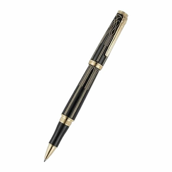 Scrikss Heritage Siyah Altın Roller Kalem