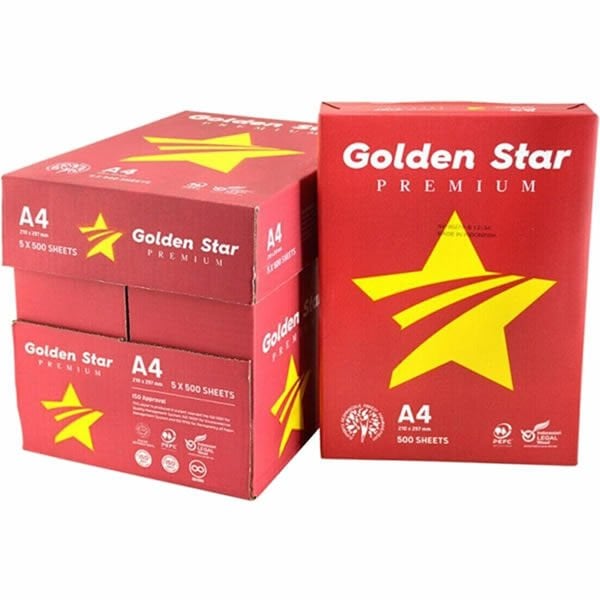 Golden Star A4 80 gr 2500 Yaprak 5'li Paket Fotokopi Kağıdı