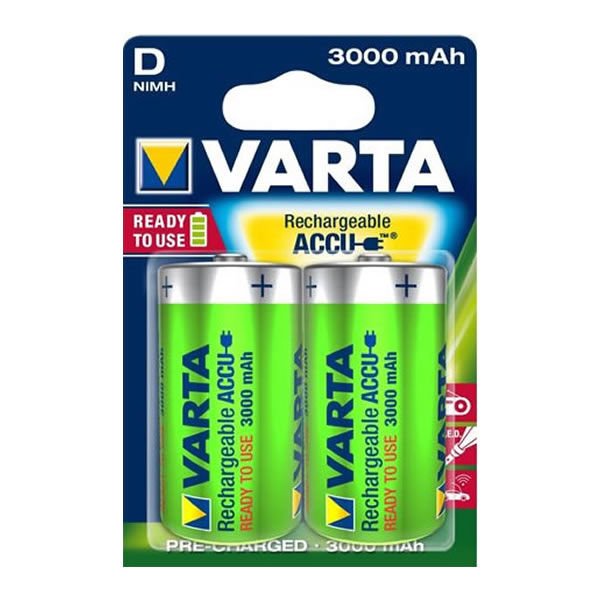 Varta 3000 Mah Professional Accu 2 li Şarjlı Büyük Pil