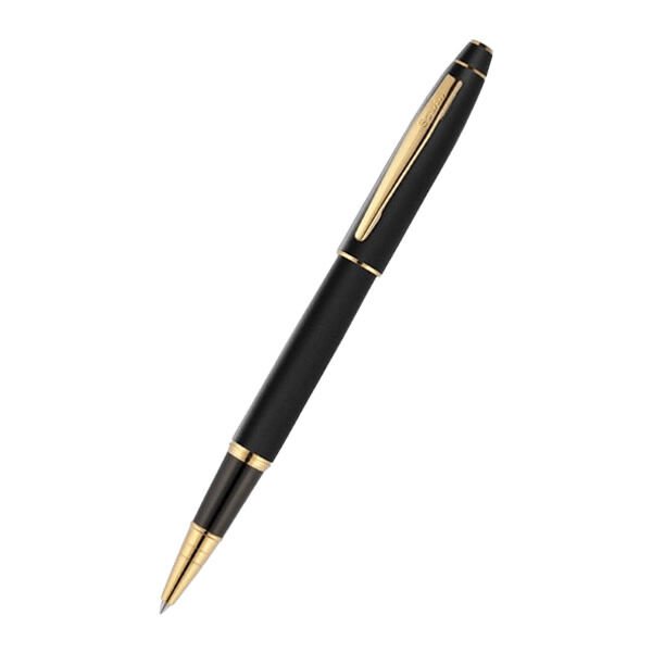 Scrikss 35 Mat Siyah Altın Roller Kalem