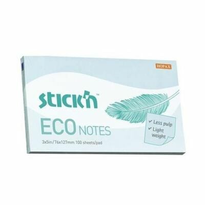 GIPTA STİCKN 76X127 100 YAPRAK ECO NOTES PASTEL MAVİ NOTE KAĞIDI