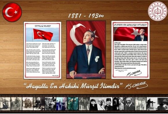 İNTER INT-750-5 50X100 ALÜMİNYUM ÇERÇEVE DUVARA MONTE ATATÜRK KÖŞESİ