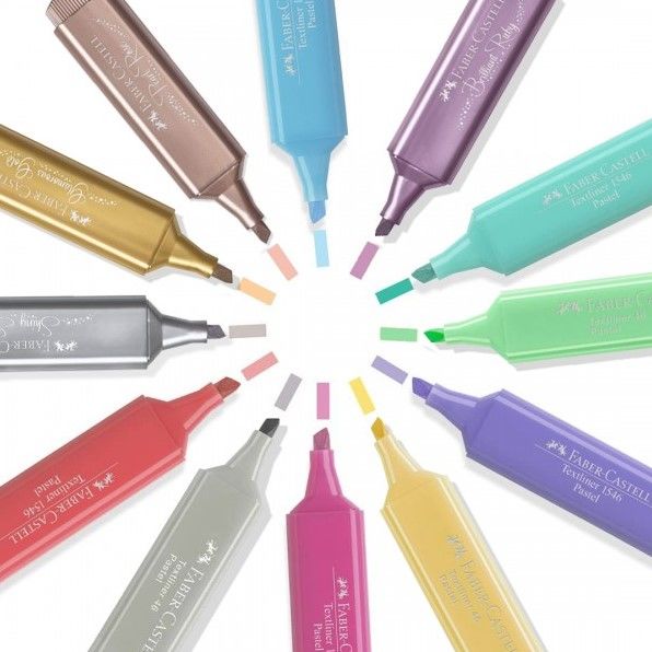 Faber-Castell K46 8 li Pastel Renkler Fosforlu Kalem