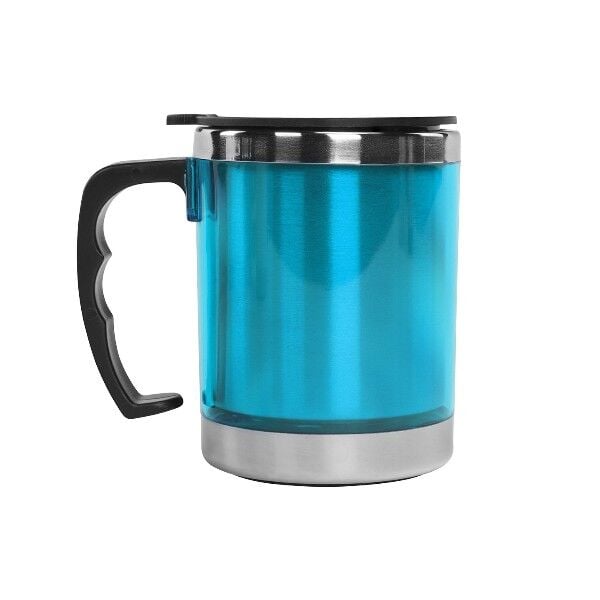 S-LINK SL-TM1978 Kulplu Paslanmaz Çelik Turkuaz Termos Kupa 330 Ml