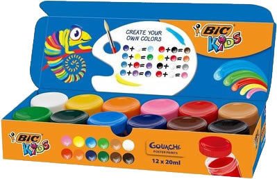 BİC 947715 20 ML 12 Lİ GUAJ BOYA