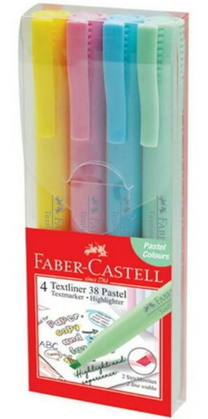 Faber-Castell 5030158116 4 lü Pastel Renkler Fosforlu Kalem