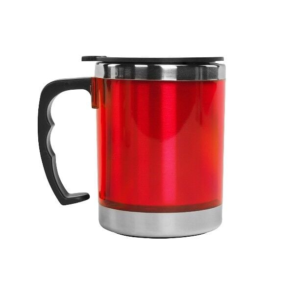 S-LINK SL-TM1978 Kulplu Paslanmaz Çelik Kırmızı Termos Kupa 330 Ml