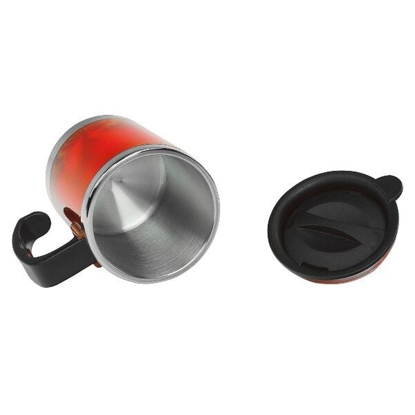 S-LINK SL-TM1978 Kulplu Paslanmaz Çelik Kırmızı Termos Kupa 330 Ml