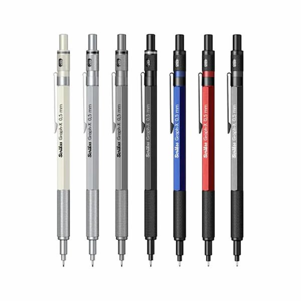 Scrikss Graph-X Metal 0,5 mm 3 lü Antrasit Versatil Kalem Set