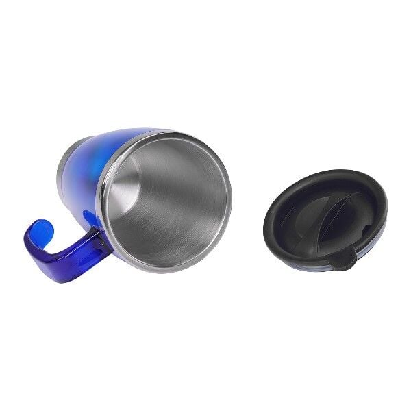 S-LINK SL-TM1981 Kulplu Paslanmaz Çelik Lacivert Termos Kupa 415 Ml