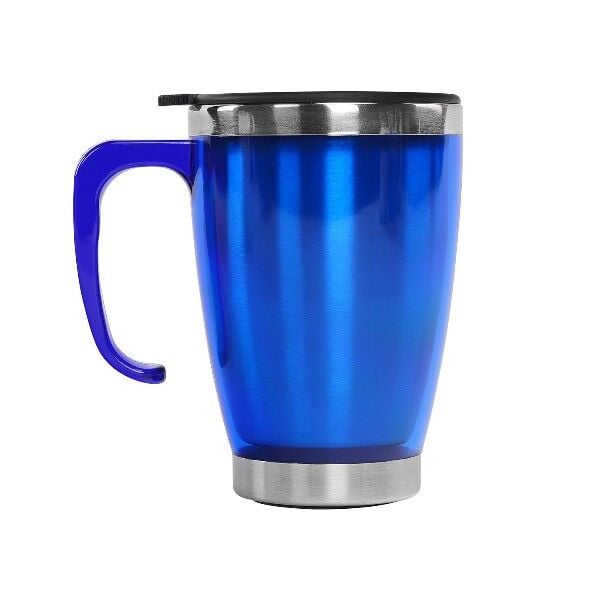 S-LINK SL-TM1981 Kulplu Paslanmaz Çelik Lacivert Termos Kupa 415 Ml