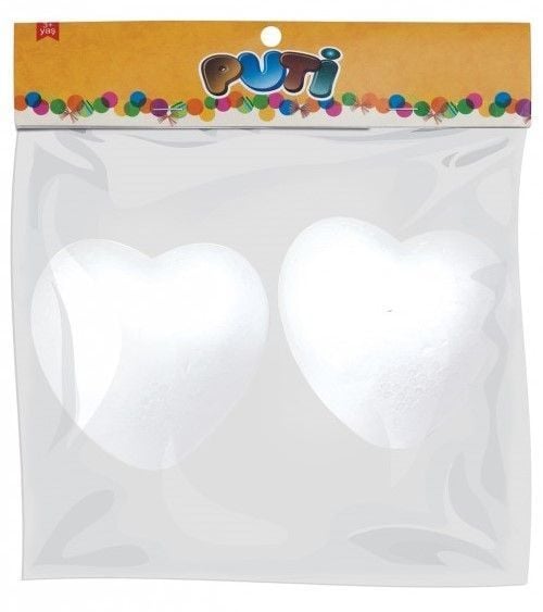 Puti 5015 2 li 10 cm Köpük Kalp