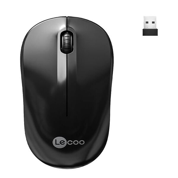 LENOVO LECOO WS206 SİYAH KABLOSUZ 1200DPI 3 TUŞLU OPTİK MOUSE