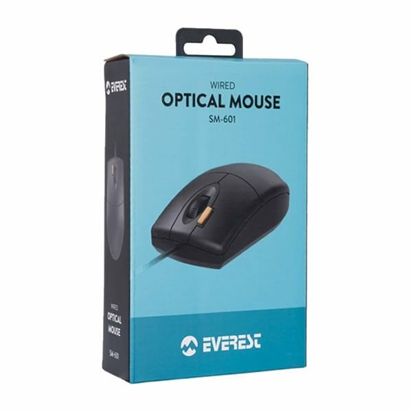 Everest SM-601U Siyah Usb Optik Mouse