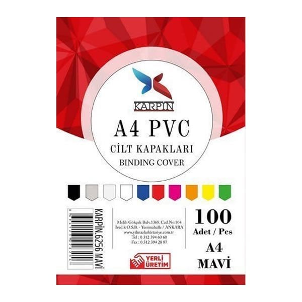 Karpin A4 100 Lü Şeffaf Cilt Kapağı