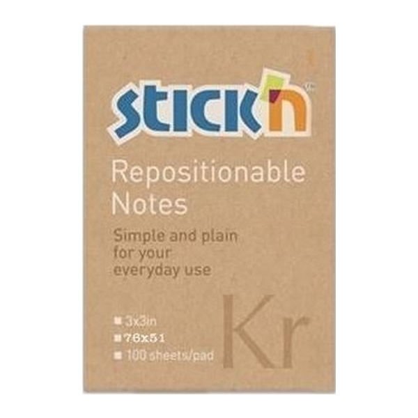 Gıpta Stickn 76x51 100 Yaprak Kraft Not Kağıdı