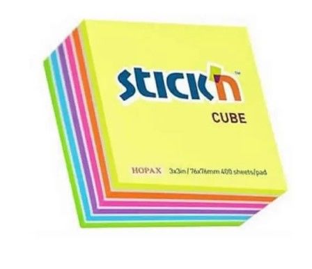 GIPTA STİCKN 76X76 400 YAPRAK 7 RENK KÜP NOT KAĞIDI