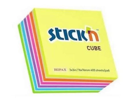 Gıpta Stickn 76x76 400 Yaprak 7 Renk Küp Not Kağıdı
