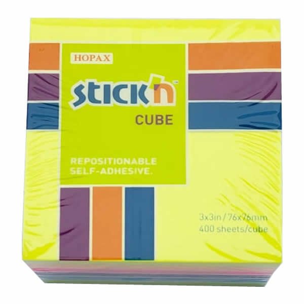 Gıpta Stickn 76x76 400 Yaprak 7 Renk Küp Not Kağıdı