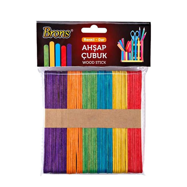 Brons BR-903 Geniş Renkli Ahşap Çubuk