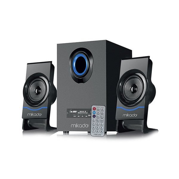 Mikado MD-1700BT USB-FM-SD 2+1 Siyah Destekli Hoparlör