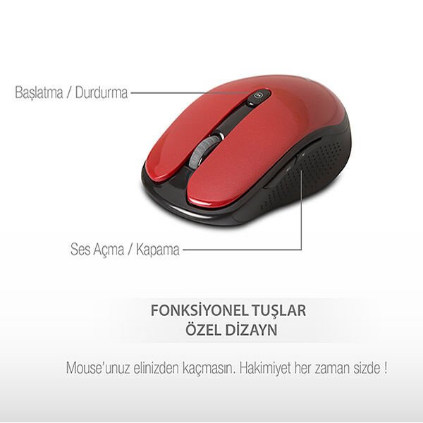 EVEREST SM-250 BORDO USB MULTİMEDYA FONKSİYON TUŞLU MOUSE