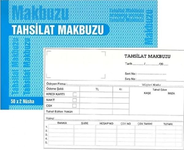 Gürmat 025 2-50 Otokopili Tahsilat Makbuzu