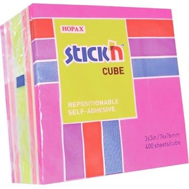 Gıpta Stickn 76x76 400 Yaprak 4 Renk Küp Not Kağıdı
